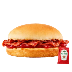 Wendy's Breakfast menu 11 Bacon Butty – Heinz Ketchup