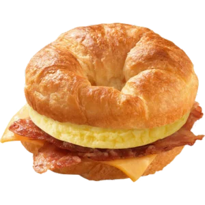 Wendy's Breakfast menu 33 Bacon, Egg & Swiss Croissant