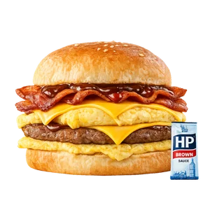Wendy's Breakfast menu 3 Breakfast Baconator – HP Brown Sauce