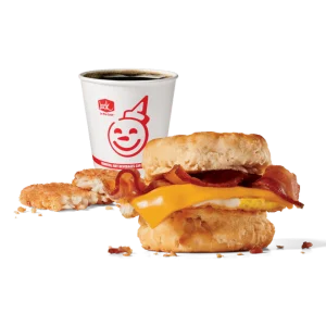 Wendy's Breakfast menu 17 Sausage, Egg & Cheese Biscuit Combo