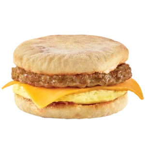 Wendy's Breakfast menu 37 Sausage, Egg & Cheese English Muffin